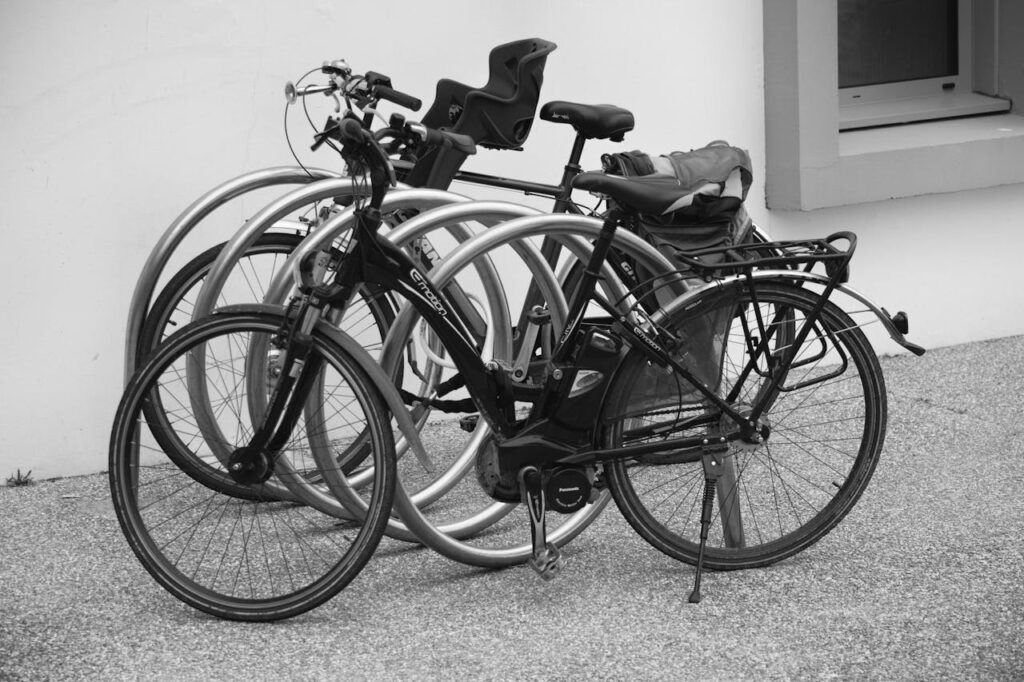Fietsenstalling tuin